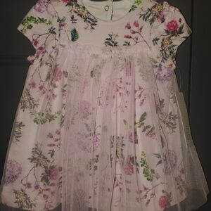 Offspring Pink Floral Kids Dress